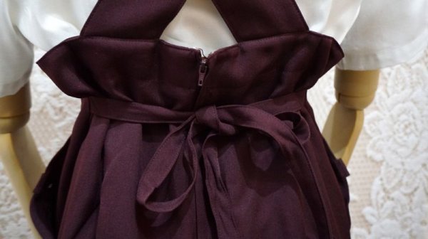 画像9: 無地 ブラウン系 ジャンパースカート[528616]