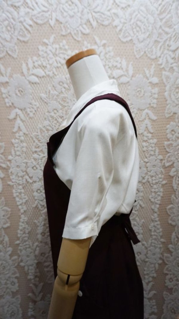 画像7: 無地 ブラウン系 ジャンパースカート[528616]