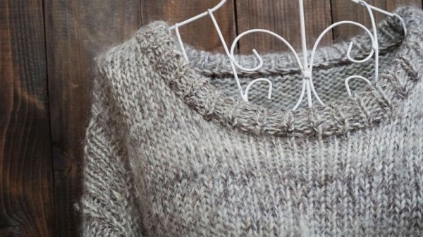 画像4: グレー系 ニット セーター クルーネック[25362]　