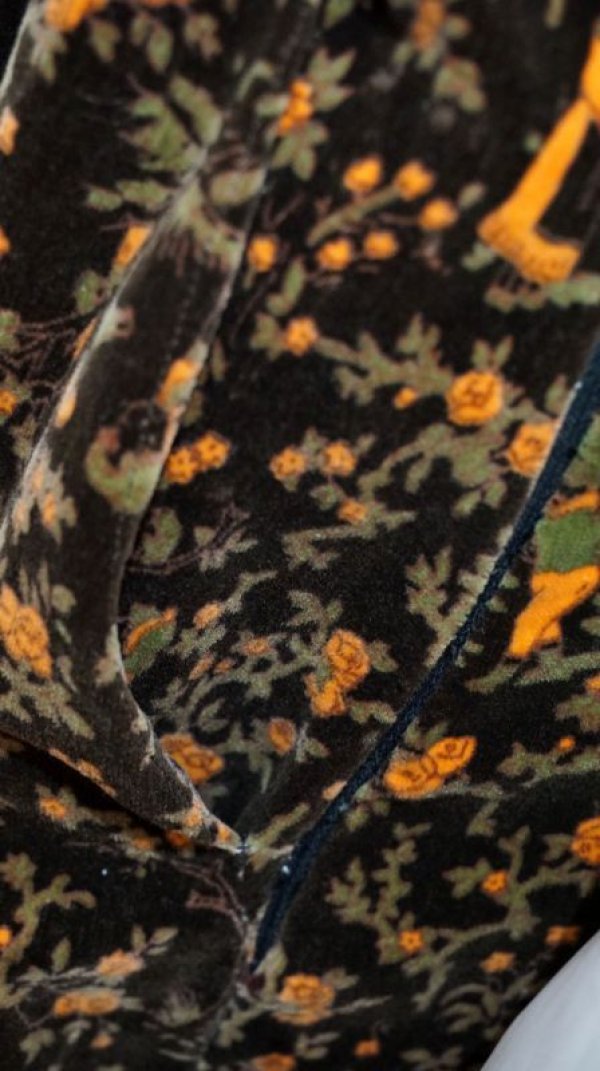 画像7: 少年少女の絵模様 花柄 ベロア ジャンパースカート[52904]