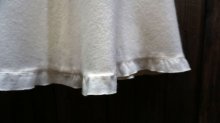 他の写真1: 無地 白  ウール スカート 裾フリル /w67cm[42003]