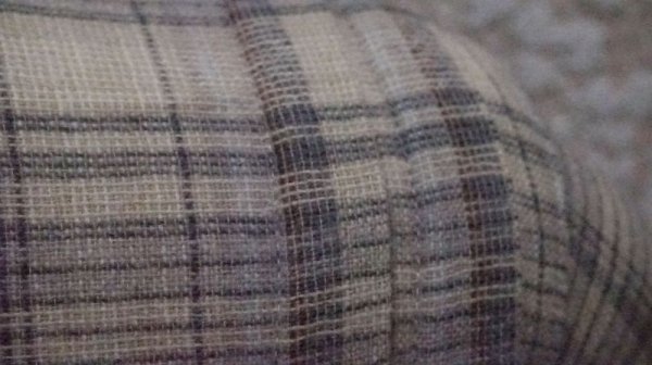 画像7: チェック柄 ベージュ 長袖 レトロワンピース レギュラーカラー [56199]