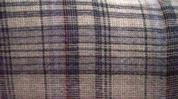 画像8: チェック柄 ベージュ 長袖 レトロワンピース レギュラーカラー [56199]