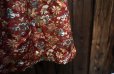 画像4: 花柄 赤 スカート フレア/w64cm[42045] (4)
