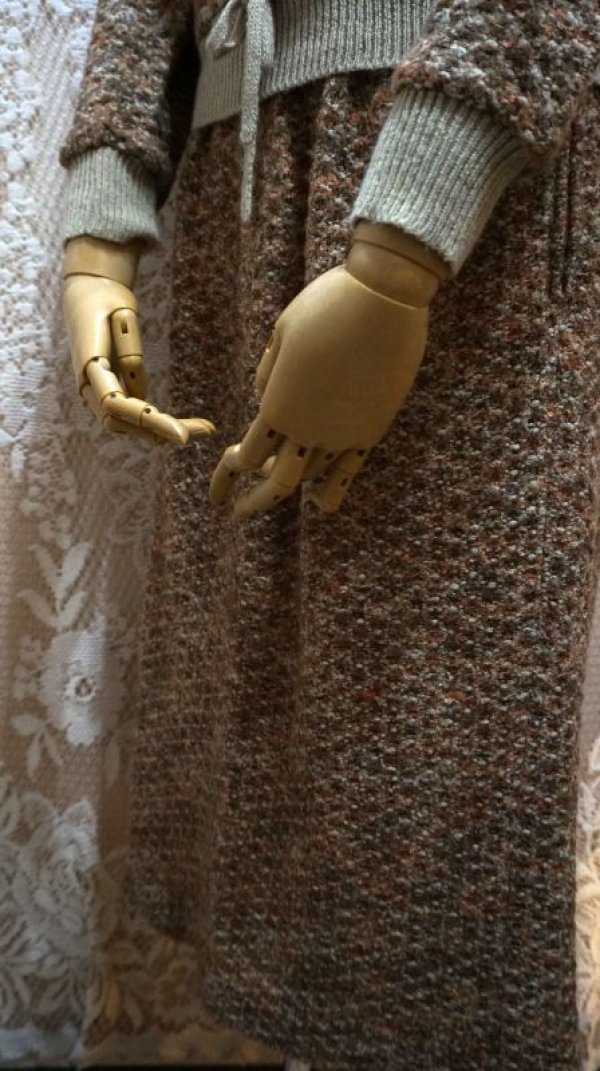 画像10: ミックス糸 織 長袖 ウール セットアップ スタンドカラー[56211]