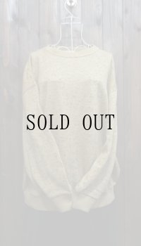 黄色 ニット セーター クルーネック[25466]