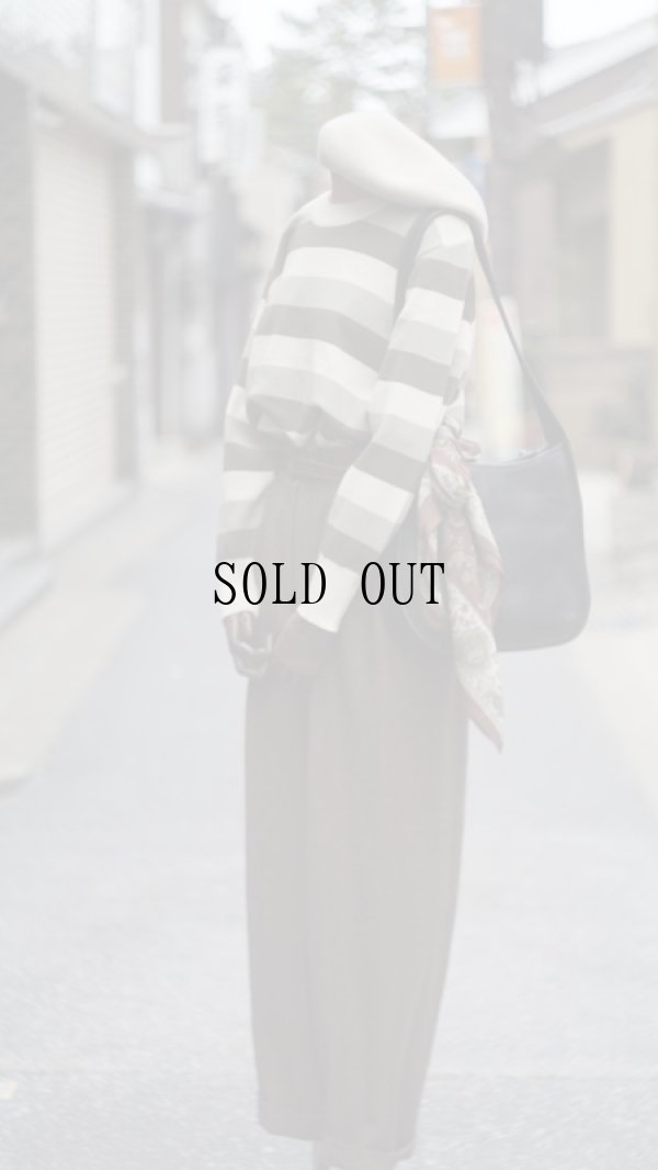 画像5: ボーダー柄 ニット セーター クルーネック[25457]