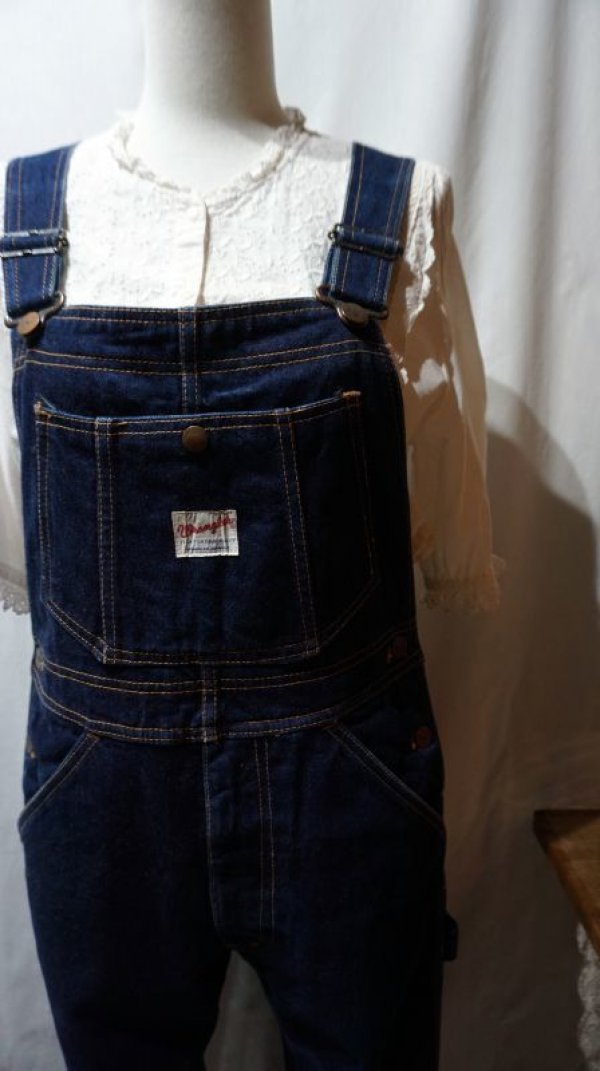 画像3: 無地 デニム オーバーオール[56409]