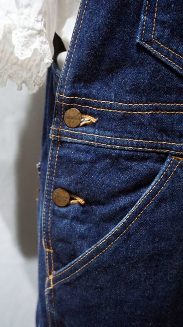 画像5: 無地 デニム オーバーオール[56409]