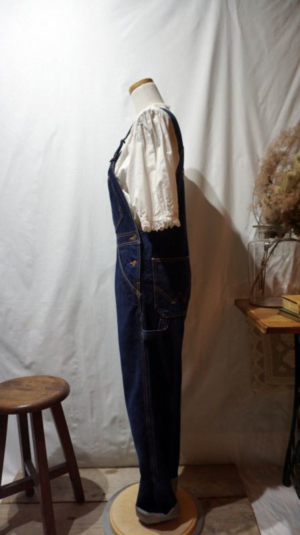 画像6: 無地 デニム オーバーオール[56409]