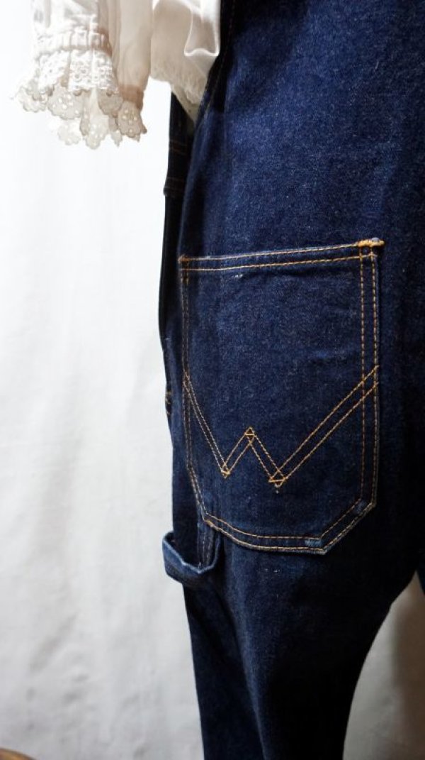 画像12: 無地 デニム オーバーオール[56409]