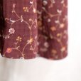 画像6: 花柄 エンジ系 スカート フレア/w66cm[42202]