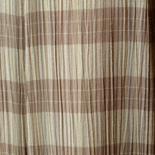 他の写真1: チェック柄 黄色 スカート フレア /w63cm[42286]