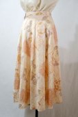 画像4: アンティーク織機絵模様 ピンク系 スカート フレア/w62cm[11558]