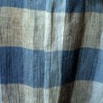 画像4: チェック柄 ブルー系 スカート フレア/w63cm[11494]