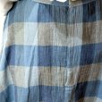 画像11: チェック柄 ブルー系 スカート フレア/w63cm[11494]