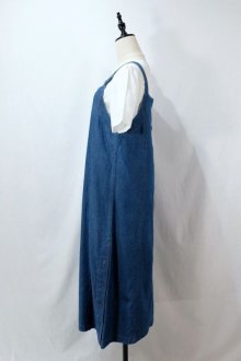 他の写真1: デニム ジャンパースカート ポケット [11796]