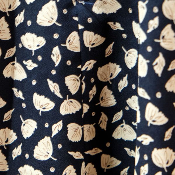 画像11: リーフ柄 ネイビー系 ジャンパースカート[11695]