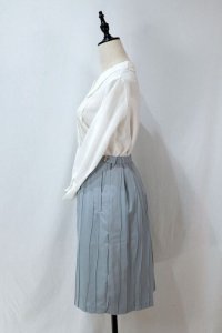 無地 水色 スカート タイト/w62cm [11790]