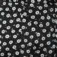 画像7: 花柄 黒×白 スカート フレア /w69cm [12099]