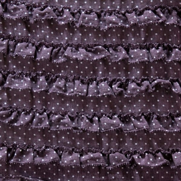 画像7: ?PINK HOUSE”ドット柄 パープル  ノースリーブ ノーカラー フリル [12126]