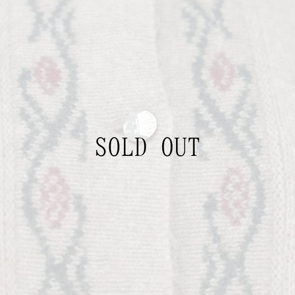 画像13: 無地 ベージュ系 ニット カーディガン 長袖 クルーネック [16577]