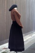 画像5: 無地　スパンコール ブラック スカート フレア w/60cm []