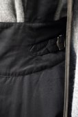 画像10: 無地 ブラック ポリエステル/レーヨン混 ジャンパースカート ベルト付き ポケット [16851]