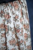 画像5: 花柄 ブラウン系 スカート フレア w/62cm [16880] (5)