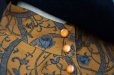 画像13: ボタニカル柄 オレンジ×ライトグレー 長袖 セットアップ  スタンドカラー マーメイドスカート [16897]