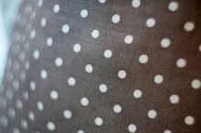 他の写真1: チャコールグレー×ベージュ ドット柄 スカート フレア /w66cm [16947]