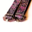 画像4: 花柄 紫 アンティークベルト [17380] (4)