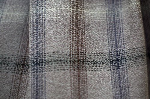 他の写真1: ”SPIGA” チェック柄 ブラウン系 パンツ ツータック テーパード w68cm [17458]