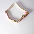 画像5: 花柄 白×ピンク シェル素材   アンティークベルト[17446] (5)