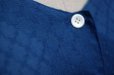 画像8: 格子模様 ブルー 半袖 レトロワンピース ノーカラー ラウンドネック ウエストマークリボン[17465]