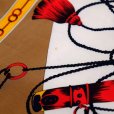 画像4: 装飾模様 イエロー系 シルク スカーフ 86cm×86cm [17525]