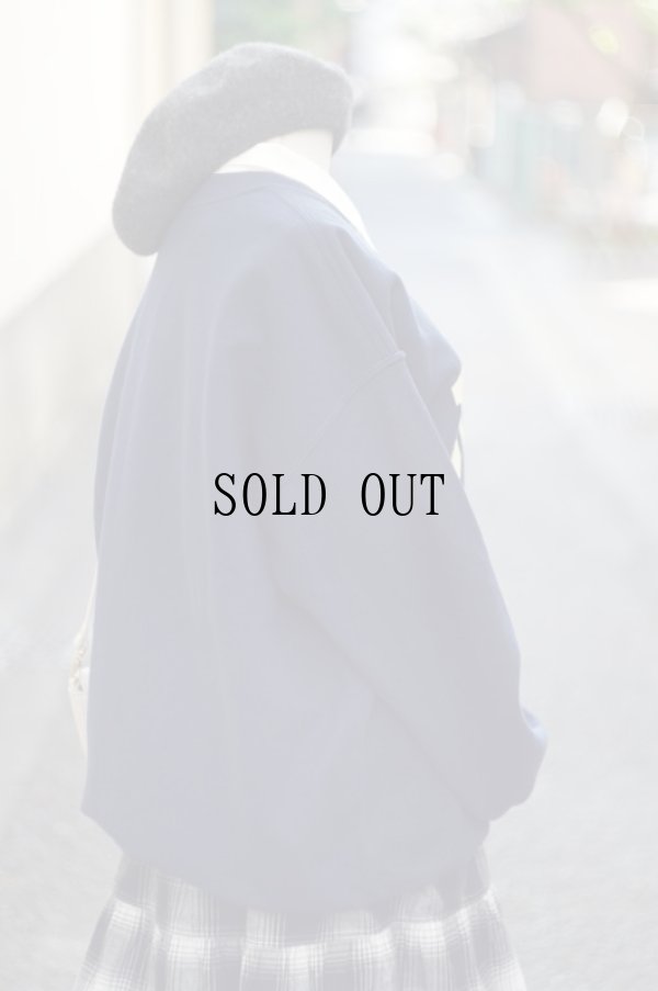 画像3: US ロゴ ネイビー スウェット クルーネック [17648]