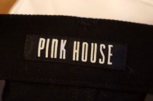 他の写真1: "PINK HOUSE"黒 コットンツイル 無地 スカート サイドボタン w64cm 丈80cm[17668]