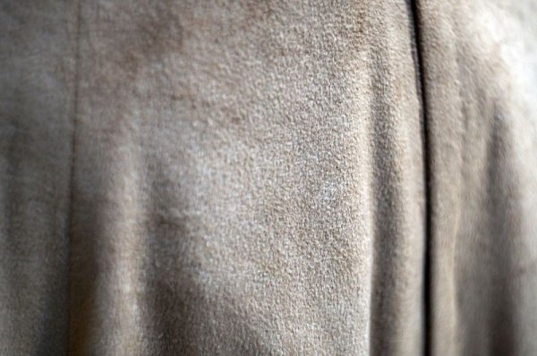 画像5: 無地 ブラウン ベロア フレアスカート w69cm [17929]