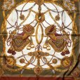 画像2: 装飾模様 ブラウン系 シルク スカーフ 90cm×90cm [17312] (2)