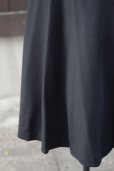 画像5: 無地 黒 フレアスカート w63cm[18126] (5)