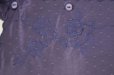 画像8: ドット地 ネイビー 長袖 ブラウス 雲形スタンドカラー 刺繍 お花モチーフ アシンメトリー [18134]