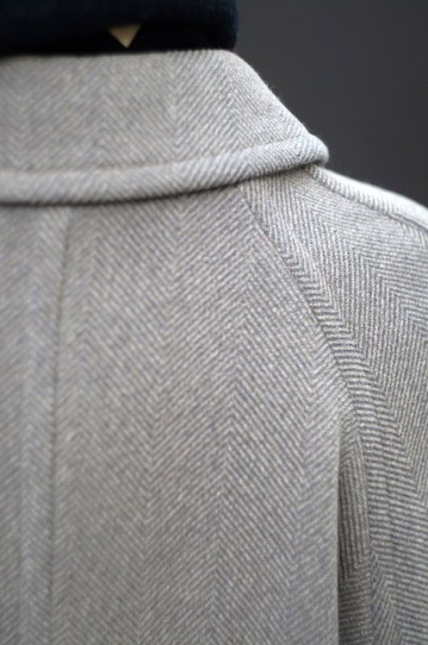 画像4: 無地 チャコールグレー レギュラーカラー 裏ポケット[18164]