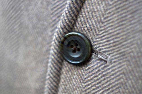 他の写真1: 無地 チャコールグレー レギュラーカラー 裏ポケット[18164]