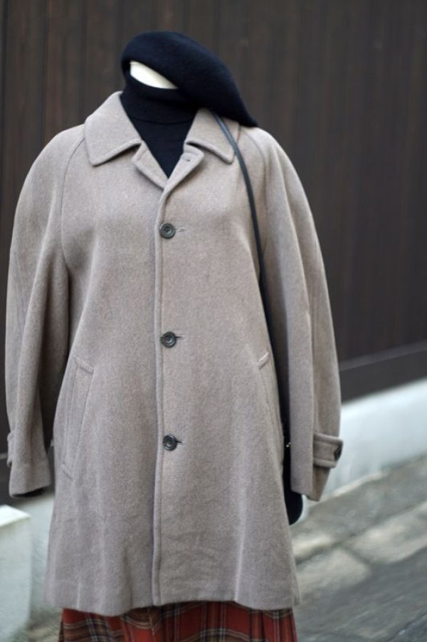 画像8: 無地 チャコールグレー レギュラーカラー 裏ポケット[18164]