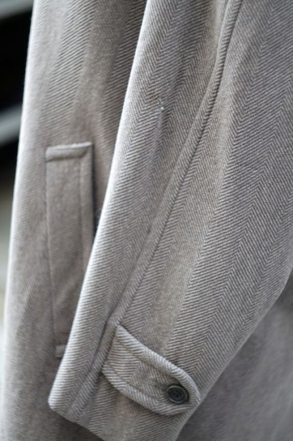 画像9: 無地 チャコールグレー レギュラーカラー 裏ポケット[18164]