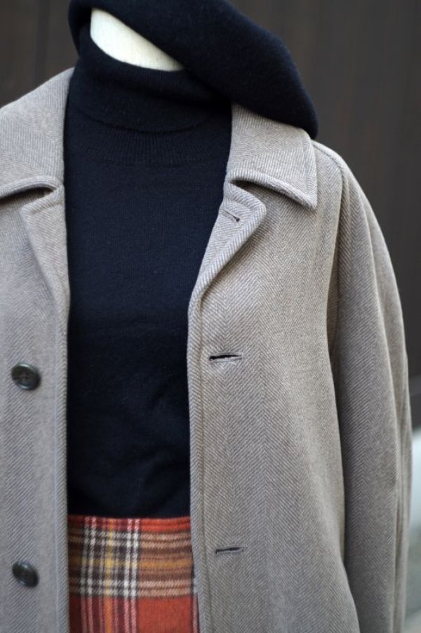 画像10: 無地 チャコールグレー レギュラーカラー 裏ポケット[18164]