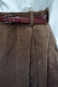 画像7: ”Ralph Lauren”無地 ブラウン コーデュロイ スカート w/60cm[18233]