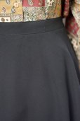 画像5: 無地 黒 フレア スカート w/60cm[18310] (5)