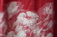 画像5: 花柄 赤 フレア スカート w/63cm[18399]